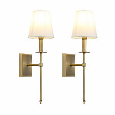 Pair Modern Industrial Edison Bedside Antique Wall Light Sconce Cloth Shade picture