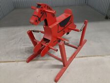 Vintage Wooden Red Rocking Spring Horse, used picture