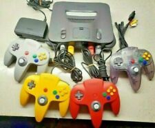 Excellent - N64 Nintendo 64 Console + UP TO 4 OEM CONTROLLERS + Cords + CLEANED picture