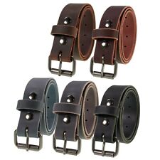 Men's Genuine Buffalo Leather Belt, 1 1/2