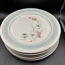Impressions by Daniele Stoneware Set of 5 Riverside Salad/desert Plates, Floral picture