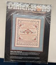 Dimensions Stamped Cross Stitch Wedding True Love Sampler # 3067 Sealed picture