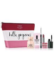 Clinique 7 PCS Makeup Skincare Samples Gift Set Red/White/Pink Bag-Hydrating Duo picture
