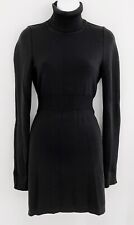 Vintage HAUTE VINCENZO DE COTIIS Italy Designer Women Knit Dress 40 Sz S Black picture