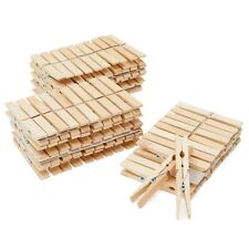 100 Pack Large Wooden Clothes Pins, 4-Inch Wood Clothespins for Crafts Bulk picture