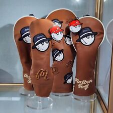 New Malbon Golf Club Headcovers Driver Fairway Woods Cover Head Covers Set 135UT picture