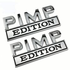 2Pc 3D PIMP EDITION Stickers Decals Emblem Decal Badges picture