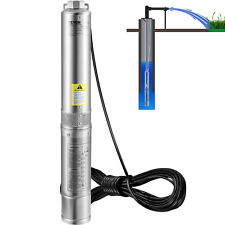 VEVOR 1-1/2HP Deep Well Pump 276ft Submersible Pump 37GPM Stainless Steel 230V picture