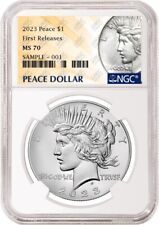 2023 P Uncirculated Peace Silver Dollar NGC MS70 First Releases FR picture