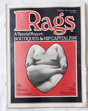 RAGS Magazine February 1971 Published by BARON WOLMAN RARE NEAR MINT Q1 picture