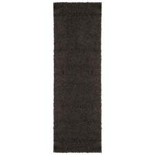 Softy Non-Slip Rubberback Solid 2x6 Soft Indoor Runner Rug, 2' x 6', Black picture
