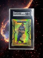 Anthony Edwards Obsidian Yellow Flood /10 Gold SGC 10 #91 picture