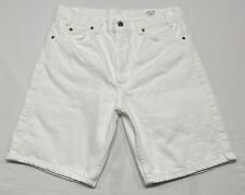 Vintage 90s Levis 505 Jean Shorts Men 34 White Jorts Red Tab Regular Fit 8” picture