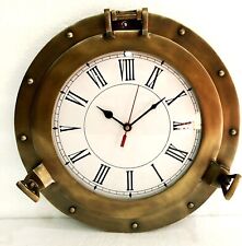 Antique Marine Brass Ship Porthole Clock Nautical Wall Clock Home Decorative picture