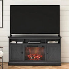 Ameriwood Home Ashton Lane Electric Fireplace TV Stand for TVs up to 65