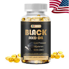 Black Seed Oil Capsules 1000mg 120 Softgels - Cold Pressed Black Cumin Seed Oil picture