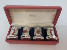 Vintage Cartier Set of 4 Sterling Silver Salt and Pepper Shakers picture