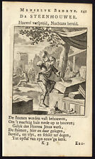 Antique Profession Print-STONE MASON-Luyken-1704 picture
