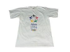 Vintage 1996 Atlanta Olympics Single Stitch White T Shirt Size XL Rare  picture