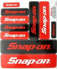 NEW Genuine Snap-on Tools Logo Decal Sticker Sheet with 10 Various Size Stickers picture