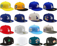 New New Era Los Angeles Dodgers MLB Fitted Baseball Cap 59FIFTY 5950 picture