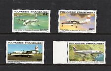 R4251   French  Polynesia  1979    aviation  airplanes  SHORT-SET   4v.   MNH picture