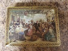 Antique Jan Steen Tin - Dancing Pair - Victoria Biscuit Company picture