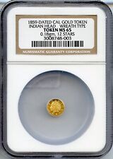 FROSTED 1859 CALIFORNIA GOLD INDIAN HEAD - WREATH / NGC MS65 picture