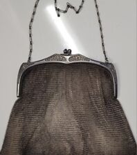 VTG. Whiting & Davis Sterling Silver (146g ) Mesh Handbag - Antique  picture