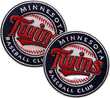 Set of 2 MLB Minnesota TWINS Patches Embroidered Iron On- 2.5