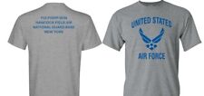 HANCOCK FIELD AIR NATIONAL GUARD* NY*2-SIDED SHIRT*VINYL*OFFICIALLY LICENSED picture