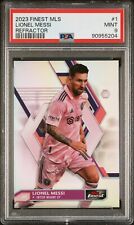 2023 Topps Finest MLS Lionel Messi Refractor #1 PSA 9 Mint Inter Miami picture