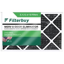 Filterbuy Allergen Odor Eliminator 18x30x1 MERV 8 Pleated AC Furnace Air Filter picture