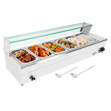 6-Pan Electric Food Warmer Steam Table Buffet Bain Marie Countertop Commercial picture