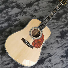41 inch D45 series solid spruce top natural wood glossy acoustic wood guitar picture