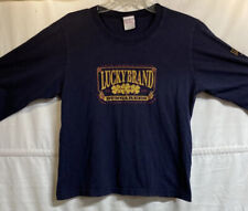 VTG Lucky Brand T Shirt Long Sleeve Logo Crewneck USA 90s Small See Measurement picture