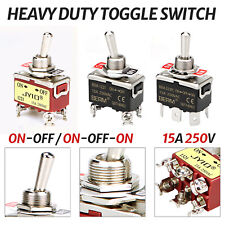 Waterproof Heavy Duty Toggle Switch ON-OFF-ON 2Pin - 6Pin Car Boat 15A 250V picture