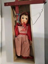 VINTAGE Hazelle's Popular Marionette RED RIDING HOOD 818 in Original Box Puppet  picture