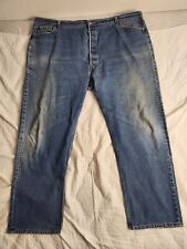 Vintage 90s Levis 501 Jeans Mens Size 50x31 Medium Wash Straight Leg Made In USA picture