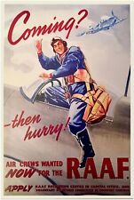 Royal Air Force Recruitment - WW2 Vint - World War 2 Poster - WW2 Vintage Poster picture