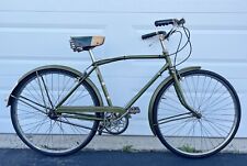 Vintage Raleigh Colt Bicycle 1963 Army Green Distressed 60s Nottingham England picture