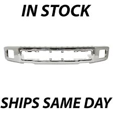 NEW Chrome Steel Bumper Face Bar for 2015 2016 2017 Ford F150 Truck W/ Fog 15-17 picture