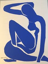 Very Pretty Serigraphy Henri Matisse 1971 Woman Blue Art Fauvism picture