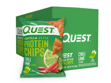 Quest Tortilla-Style Protein Chips, Low Carb, Baked, Keto-Friendly, 8 Pack picture