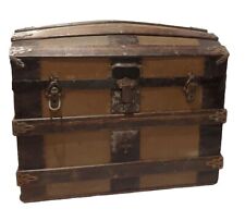 1870’s Antique Dome Top Streamer Trunk  picture