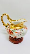 Limoges T&V France 1892-1907 Porcelain Hand Painted Fruit Cider Pitcher, Gold picture