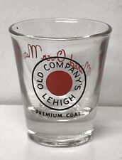 Old Company's Lehigh Premium Coal Shot Glass  Coal Mining Miner Collectible NICE picture
