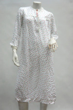 Vintage 60s-70s Floral Rose Print Nightgown Romantic Country Cottagecore Grannyc picture