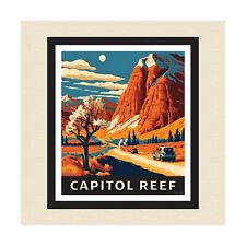 Capitol Reef National Park Serigraph Style Art Poster picture