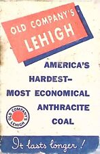 Old Company's Lehigh Anthracite Coal Advertising Grid Notepad picture